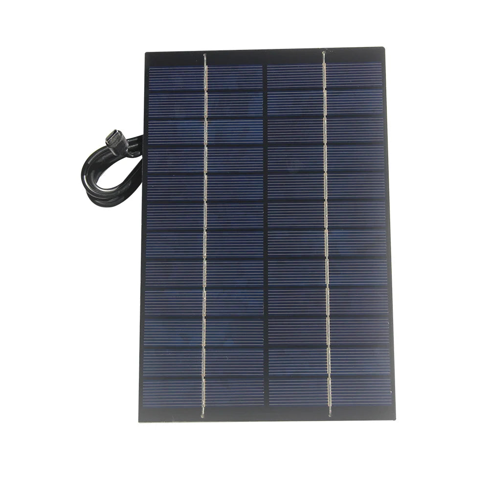 4.2W 4.2W 12V solar panel — panel face and cable