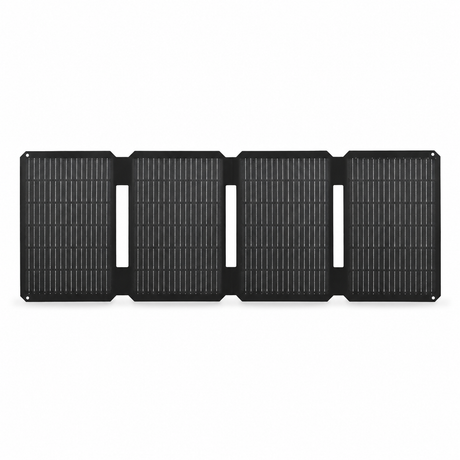 45W four-panel foldable solar charger opened on a clean white background