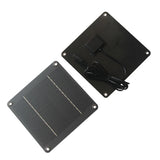 4W solar panel — front and rear panel