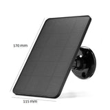 4W camera solar panel — 170 × 115mm panel dimensions