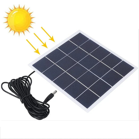 4W 5V polycrystalline solar panel with DC5521 cable