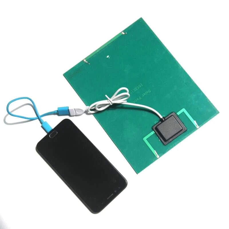 5.2W solar panel — rear charging demonstration