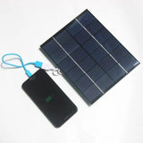 5.2W solar panel — USB panel charging demonstration