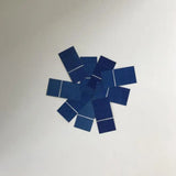 Twenty 52mm x 26mm polycrystalline solar cells arranged in a circle