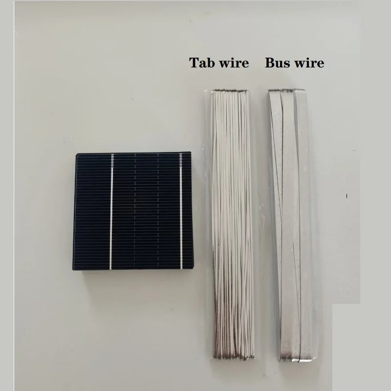 Small solar cell pack and tabbing wire option