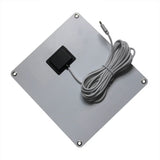 5W USB-C solar panel — rear junction box and cable