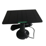 5W camera solar panel — black panel side and mount