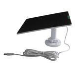 5W camera solar panel — white DC5521 panel and mount