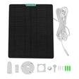 5W camera solar panel — white panel and mounting fixings