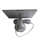 5W camera solar panel — white panel rear and mounting joint