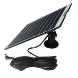5W 5W camera solar panel — black camera panel with DC lead