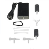5W solar air pump kit — air pump tubing and two air stones