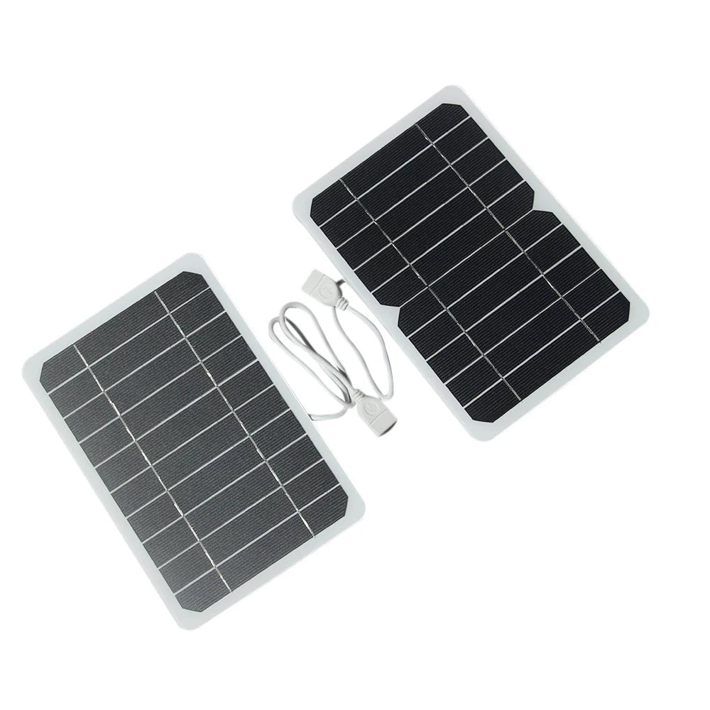 5W 5W USB solar panel — two cell-layout examples