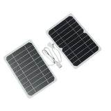 5W 5W USB solar panel — two cell-layout examples
