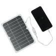 5W 5W USB solar panel — USB panel phone-charging demonstration