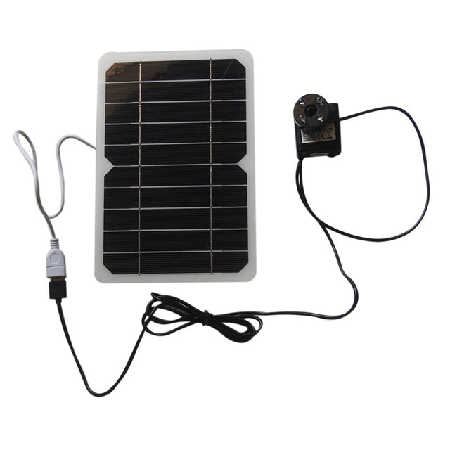 5W solar fountain pump — solar fountain panel and lighted pump