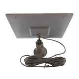 White panel rear and coiled cable