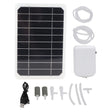 5W 5W solar air pump kit — aerator kit with panel tubing and air stones
