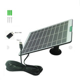 Black camera solar charger and adapter