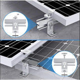 Solar panel mounting bracket kit detail