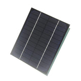 6W solar panel — panel face at angle