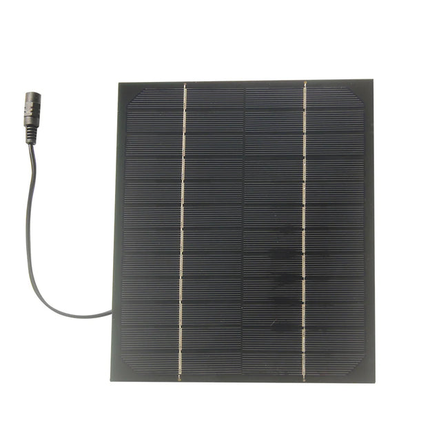 6W solar panel — solar panel and DC5521 socket