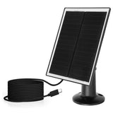 6W camera solar panel — black USB-C panel
