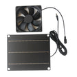 6W solar fan kit — panel front and fan