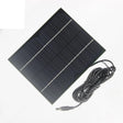 6W solar panel — solar panel and long DC lead