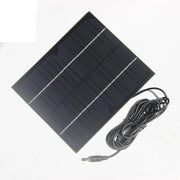 6W solar panel — solar panel and long DC lead