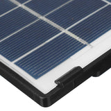 6W framed solar panel — cell surface detail