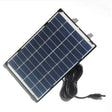 6W framed solar panel — framed panel and DC lead