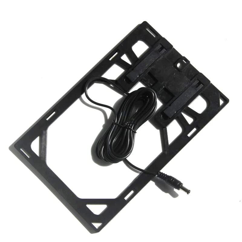 6W framed solar panel — rear frame and wiring