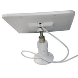 6W maximum 6W camera solar panel — white rear and adjustable bracket