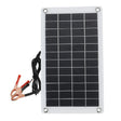 7.5W maximum 7.5W solar battery charger — panel and battery clip lead