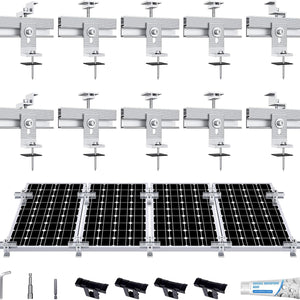 10 PCS Solar Panel Roof Mounting Kit
