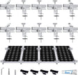 10-piece solar panel roof mounting bracket kit