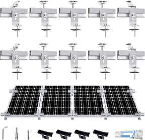 10-piece solar panel roof mounting bracket kit