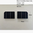 78mm x 52mm monocrystalline solar cell specification view