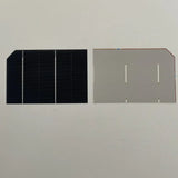 Rear contact layout of a 78mm x 52mm solar cell