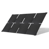 Black folding panel angled toward sunlight