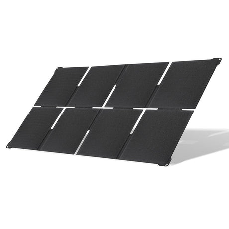 Black folding panel angled toward sunlight