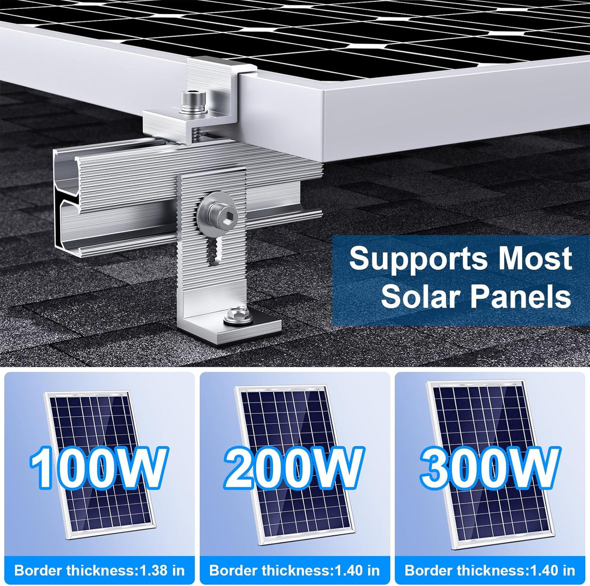 Solar panel mounting bracket kit package detail