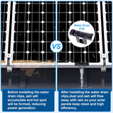 Solar panel mounting bracket installation detail