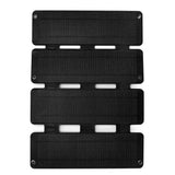 8W / 12W / 15W / 21W / 30W / 36W ETFE foldable solar charger — four-section folded charger unfolded