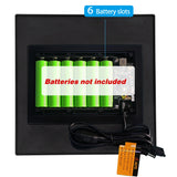 8W solar panel kit with 6 battery slots (batteries not included)