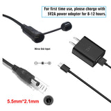 8W solar panel adapter plugs for USB-C, micro USB