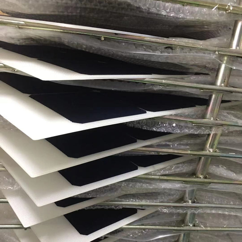 Flexible Solar Panel Components Stacked