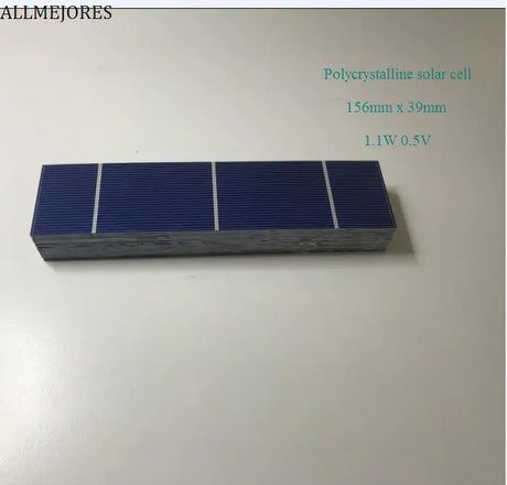 Confezione da 25 celle fotovoltaiche policristalline 156mm x 39mm