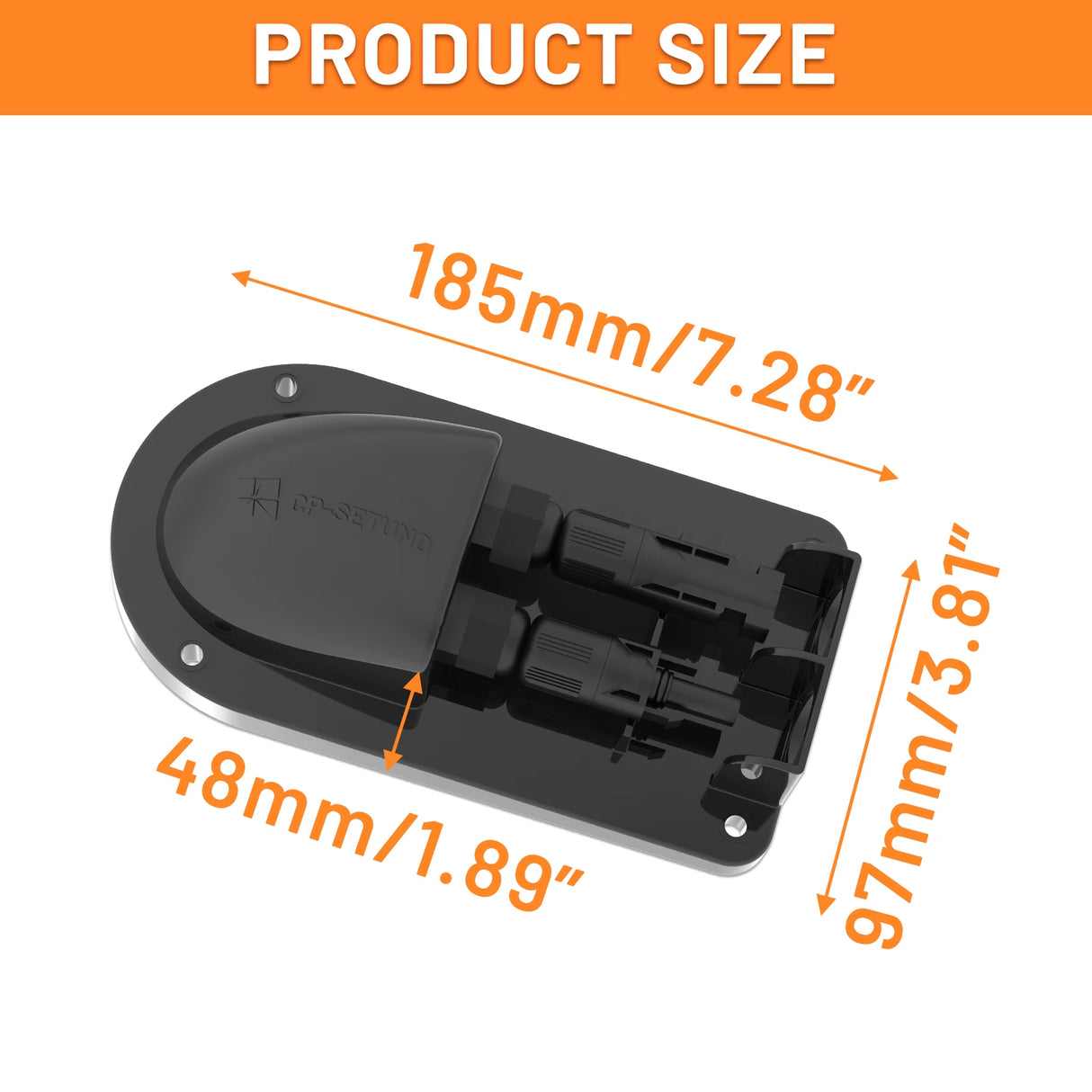 ABS Solar Cable Entry Gland for RV Roofs - Black or White
